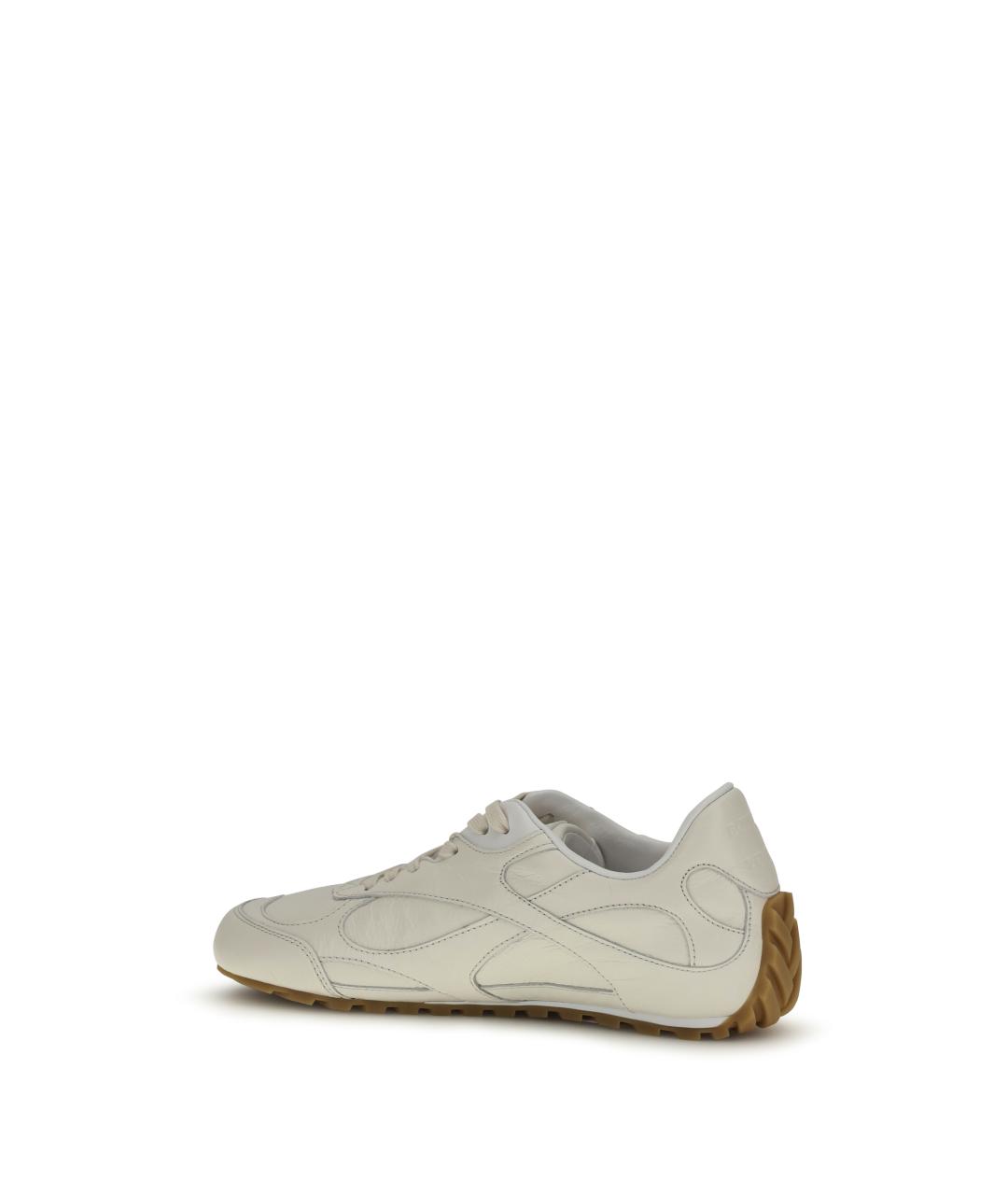 BOTTEGA VENETA Белые кожаные кроссовки, фото 3