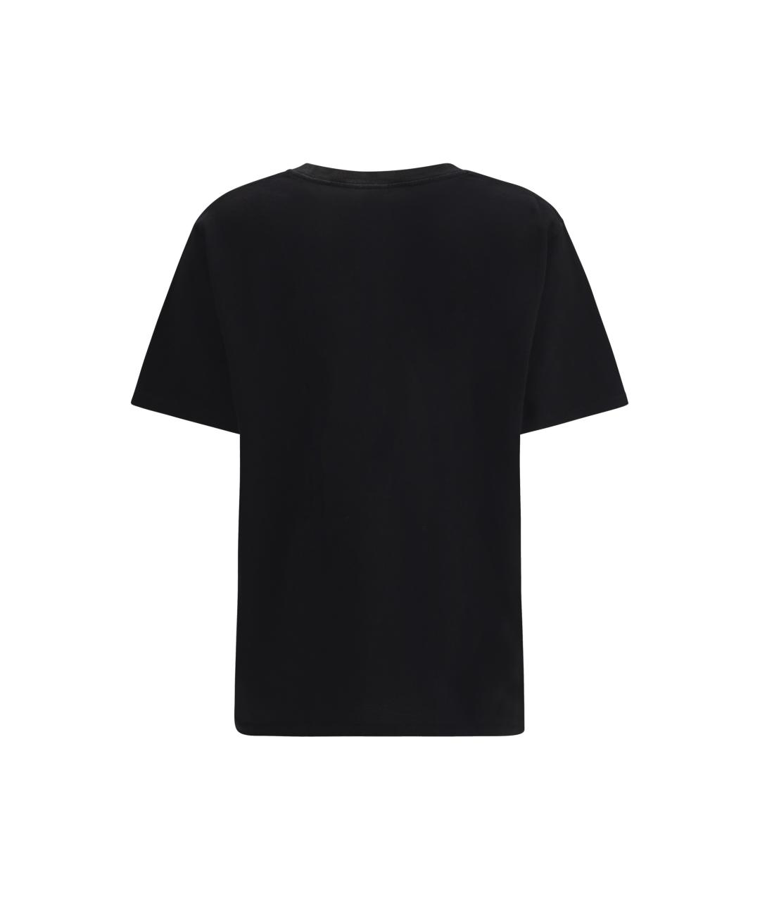 CHLOE Черная хлопковая футболка, фото 2