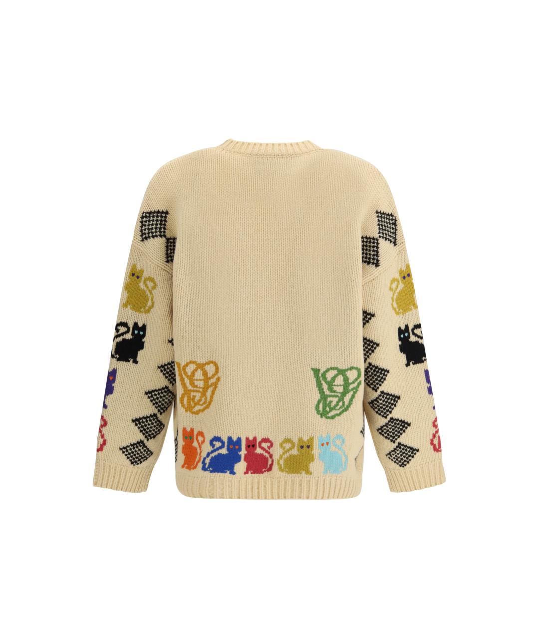 VALENTINO Бежевый шерстяной кардиган, фото 2