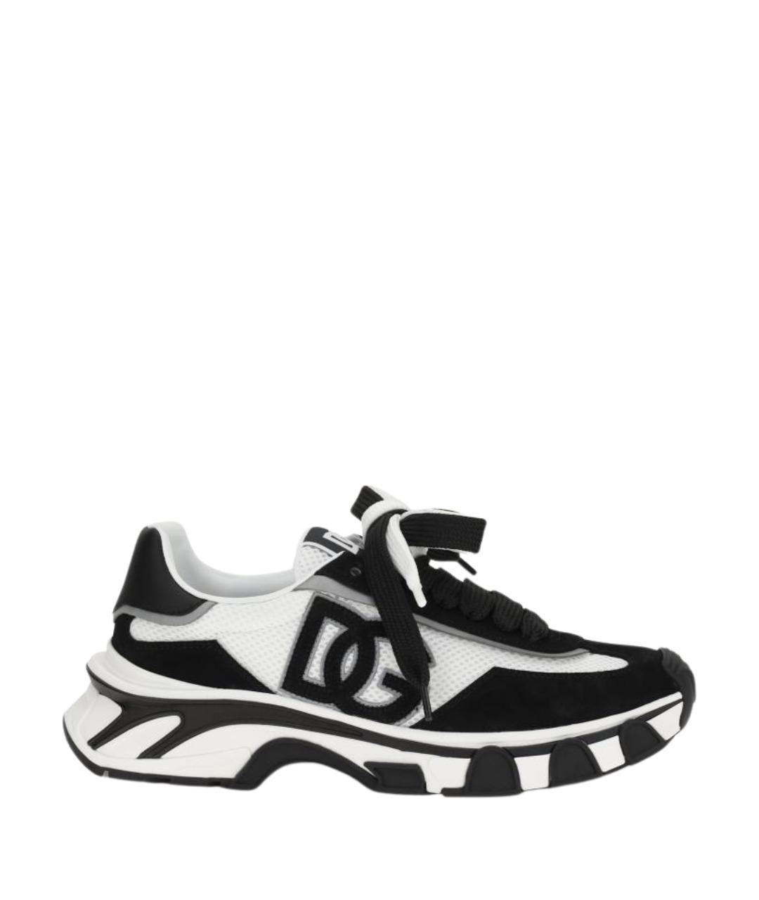 DOLCE&GABBANA Мульти текстильные низкие кроссовки / кеды, фото 1