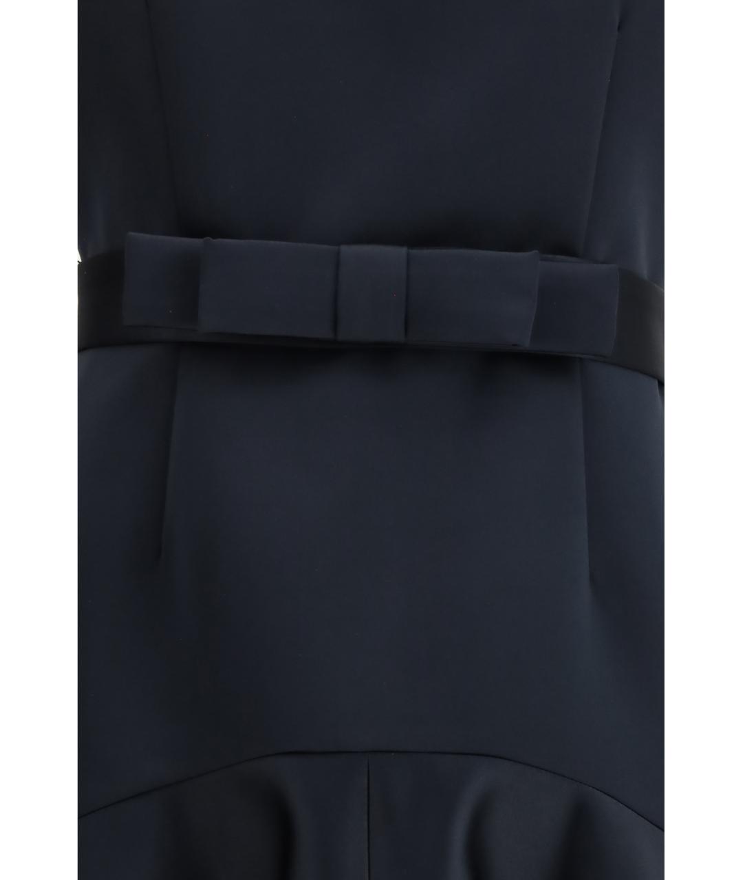 P.A.R.O.S.H. Темно-синее полиэстеровое повседневное платье, фото 3