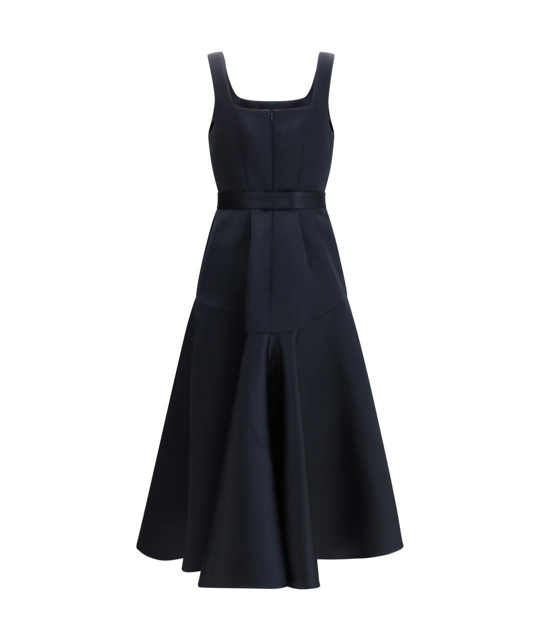 P.A.R.O.S.H. Темно-синее полиэстеровое повседневное платье, фото 2