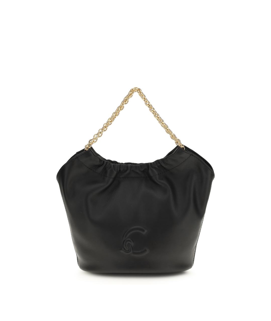 COCCINELLE Черная кожаная сумка через плечо, фото 1