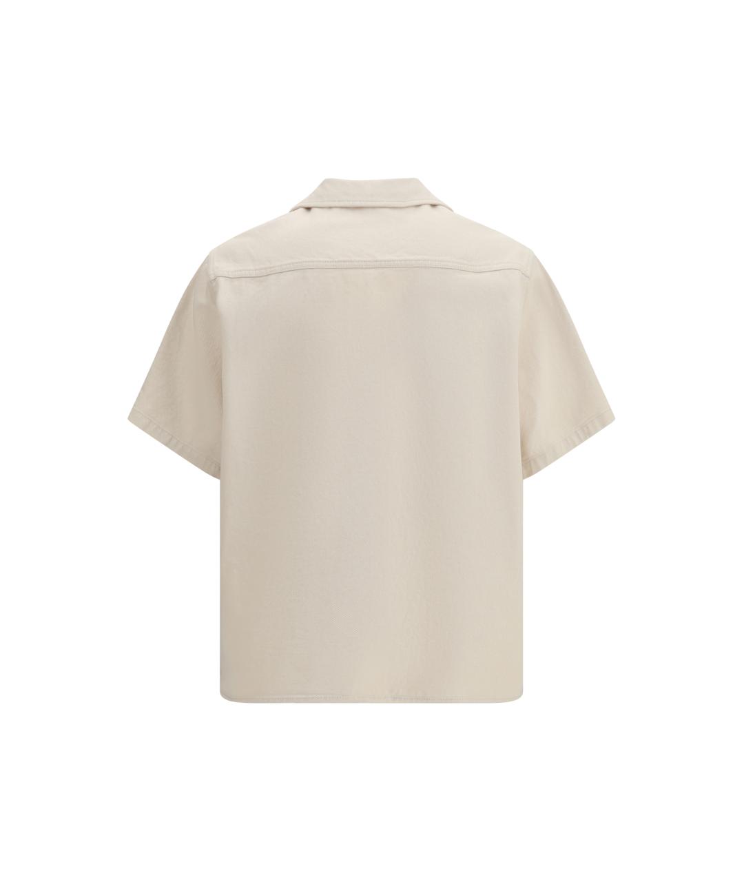 VALENTINO Бежевая хлопковая кэжуал рубашка, фото 2
