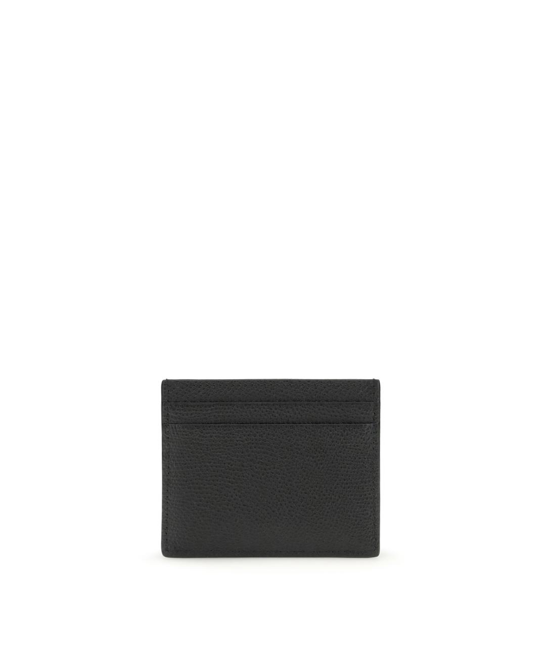 VALENTINO Черный кожаный кардхолдер, фото 2
