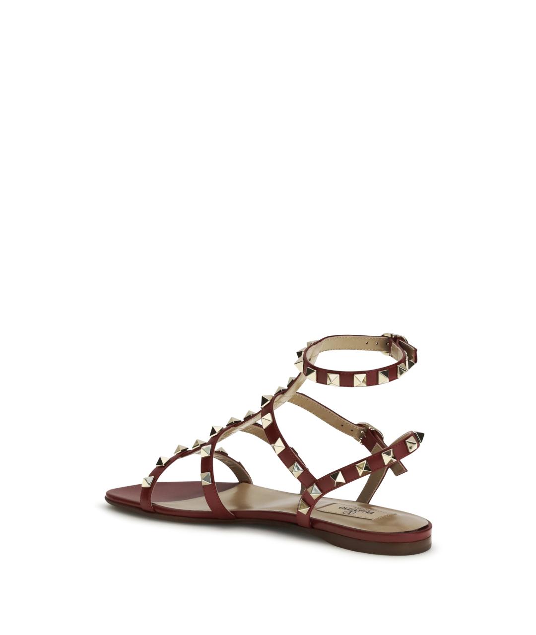 VALENTINO Коричневые кожаные сандалии, фото 3