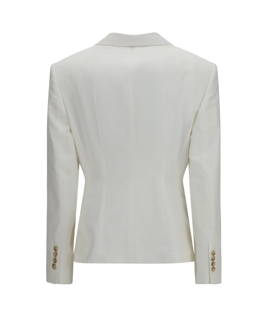 DOLCE&GABBANA Белый хлопковый жакет/пиджак, фото 2