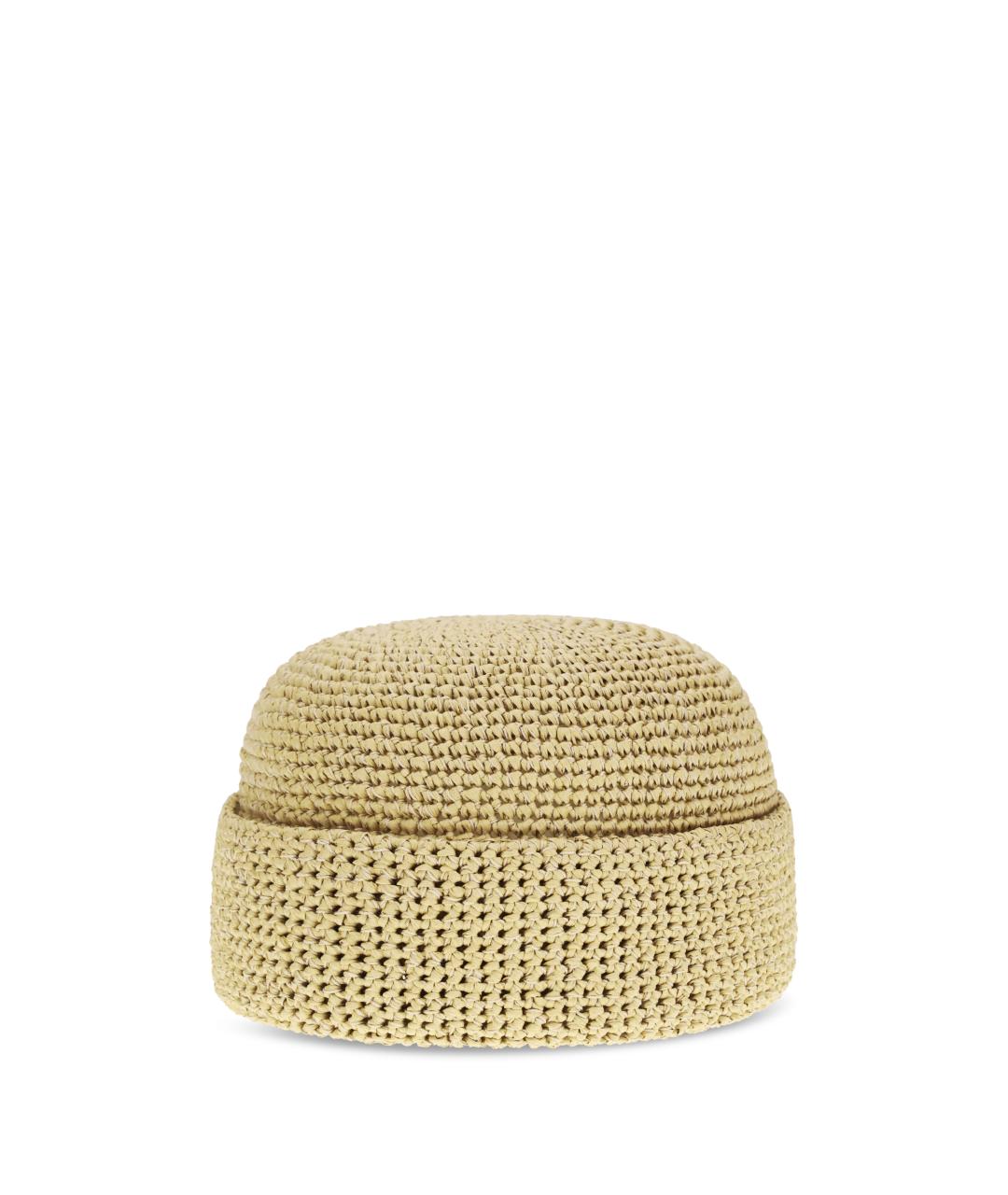 LORO PIANA Бежевая соломенная шляпа, фото 1