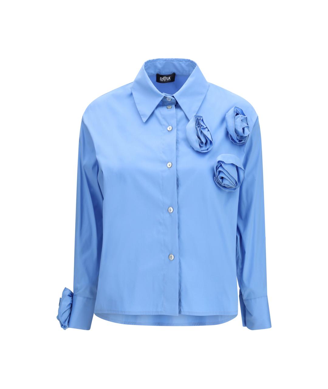 ELLA Голубая хлопковая рубашка, фото 4
