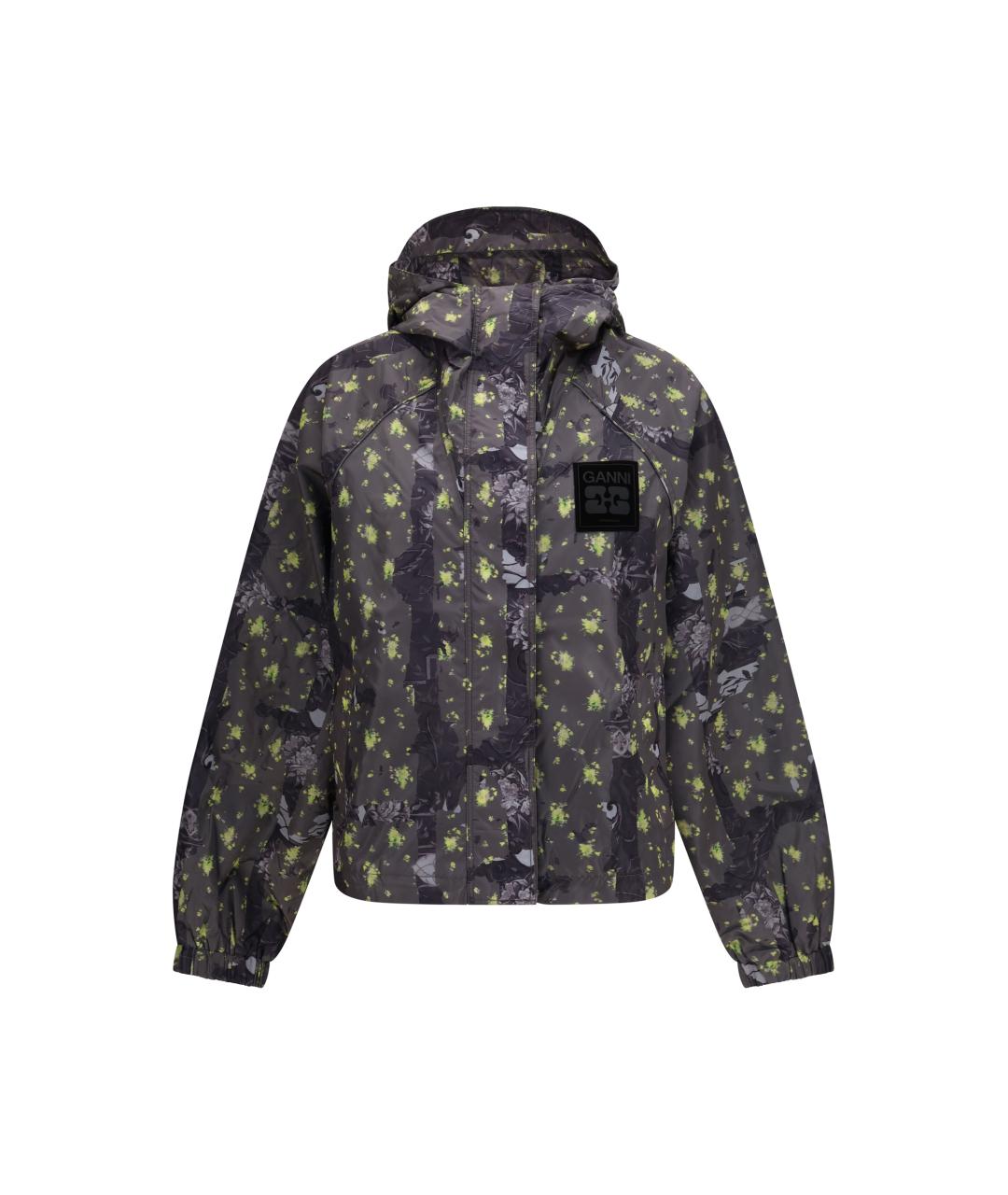 GANNI Антрацитовая полиамидовая куртка, фото 1