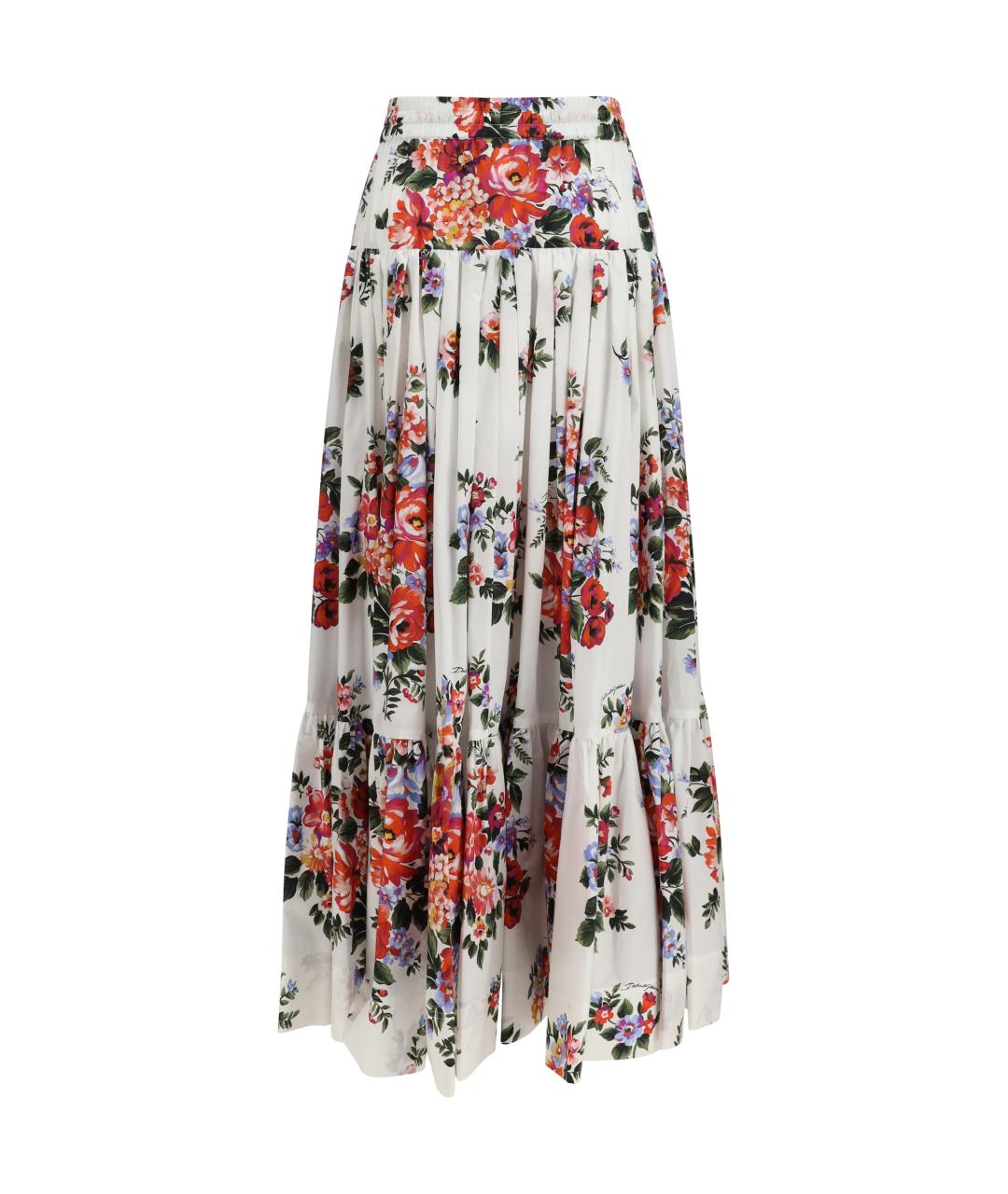 DOLCE&GABBANA Мульти хлопковая юбка макси, фото 2
