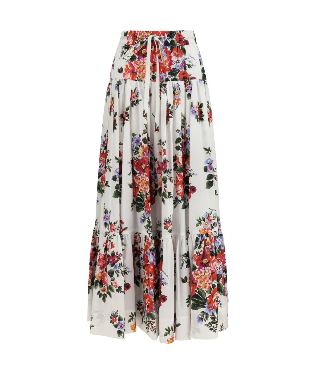 DOLCE&GABBANA Мульти хлопковая юбка макси, фото 1