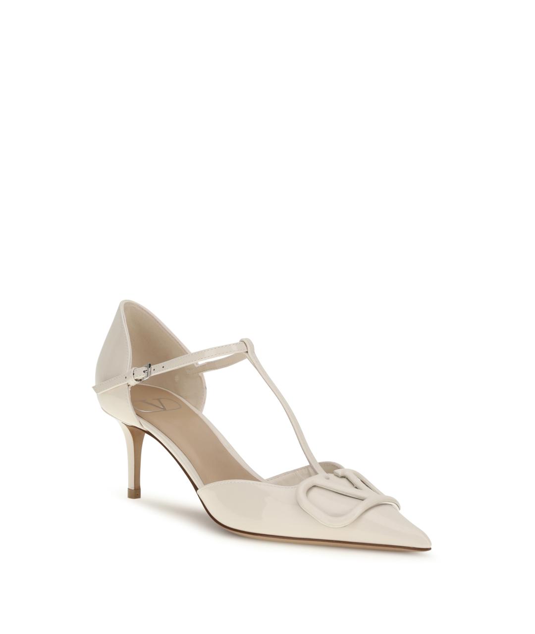 VALENTINO Бежевые туфли из лакированной кожи, фото 2