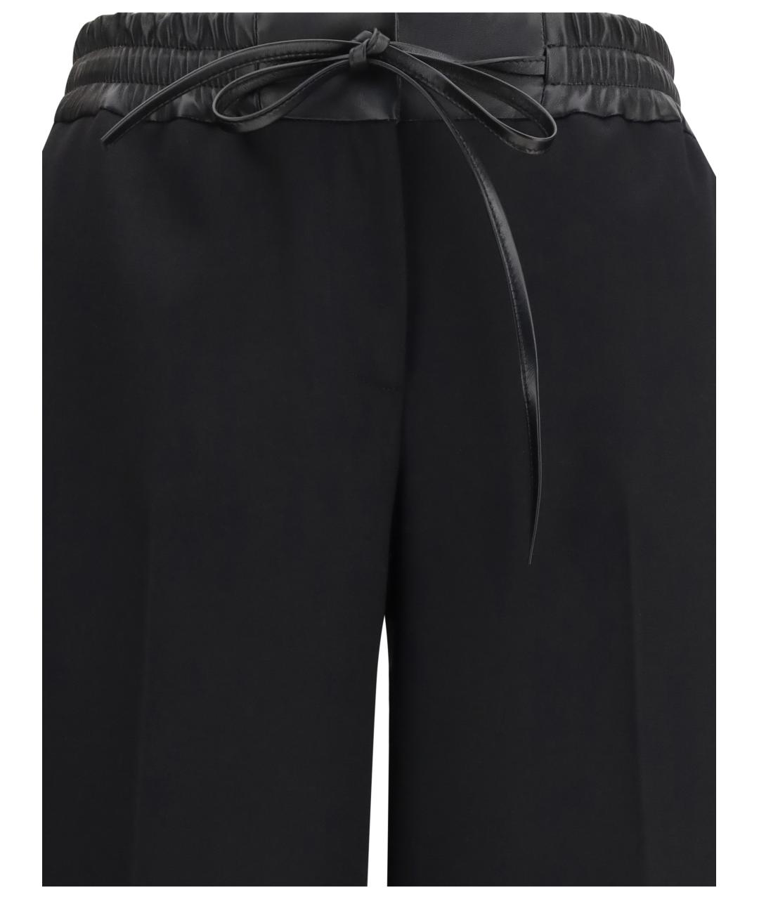 ALAIA Черные шерстяные брюки широкие, фото 3