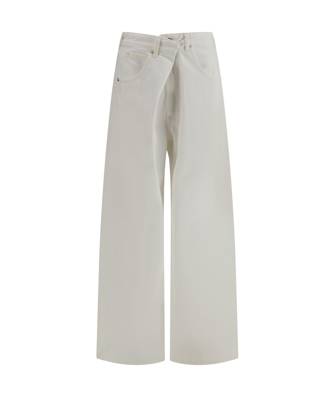 AGOLDE Белые хлопковые джинсы клеш, фото 1