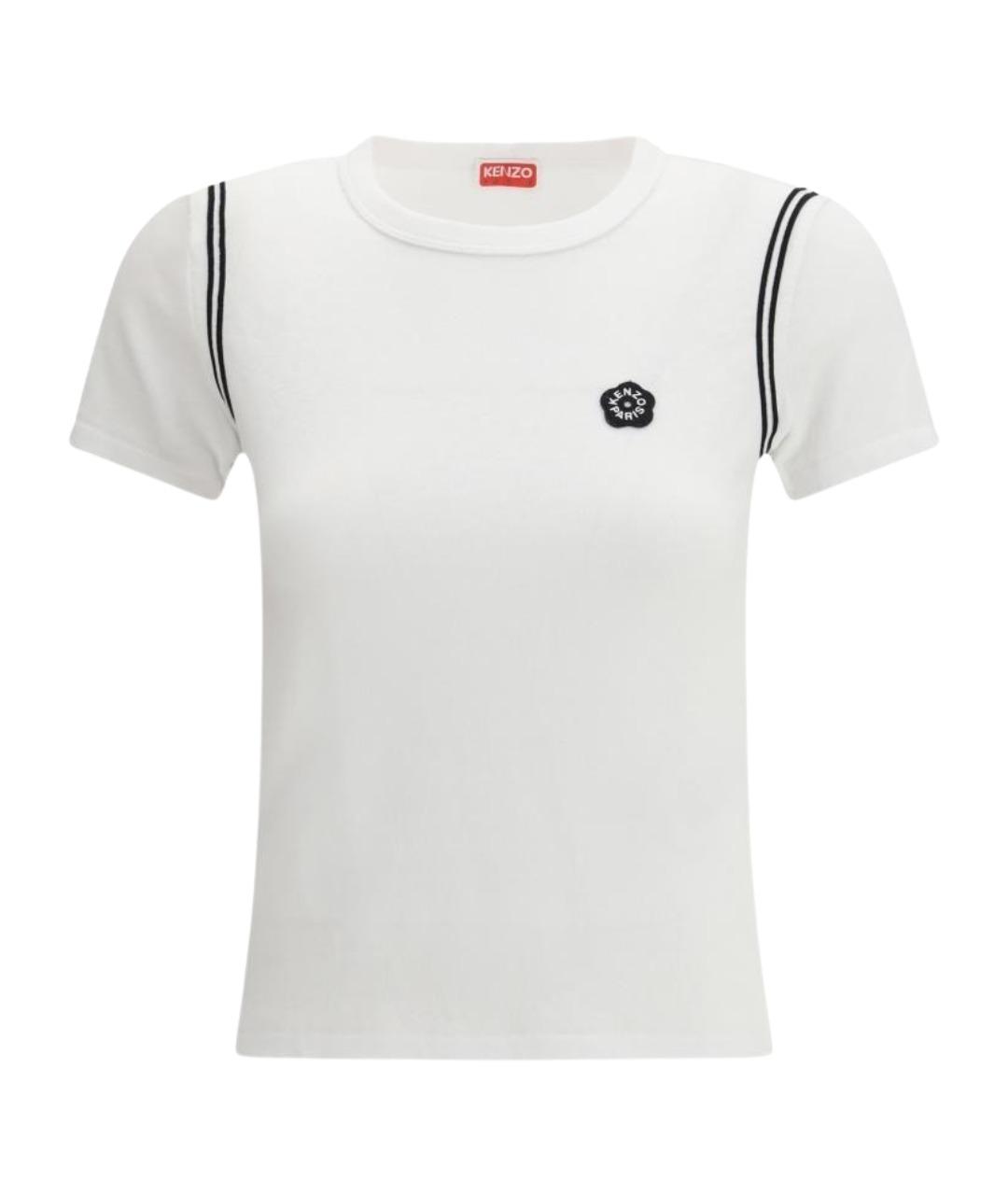 KENZO Белая хлопковая футболка, фото 1