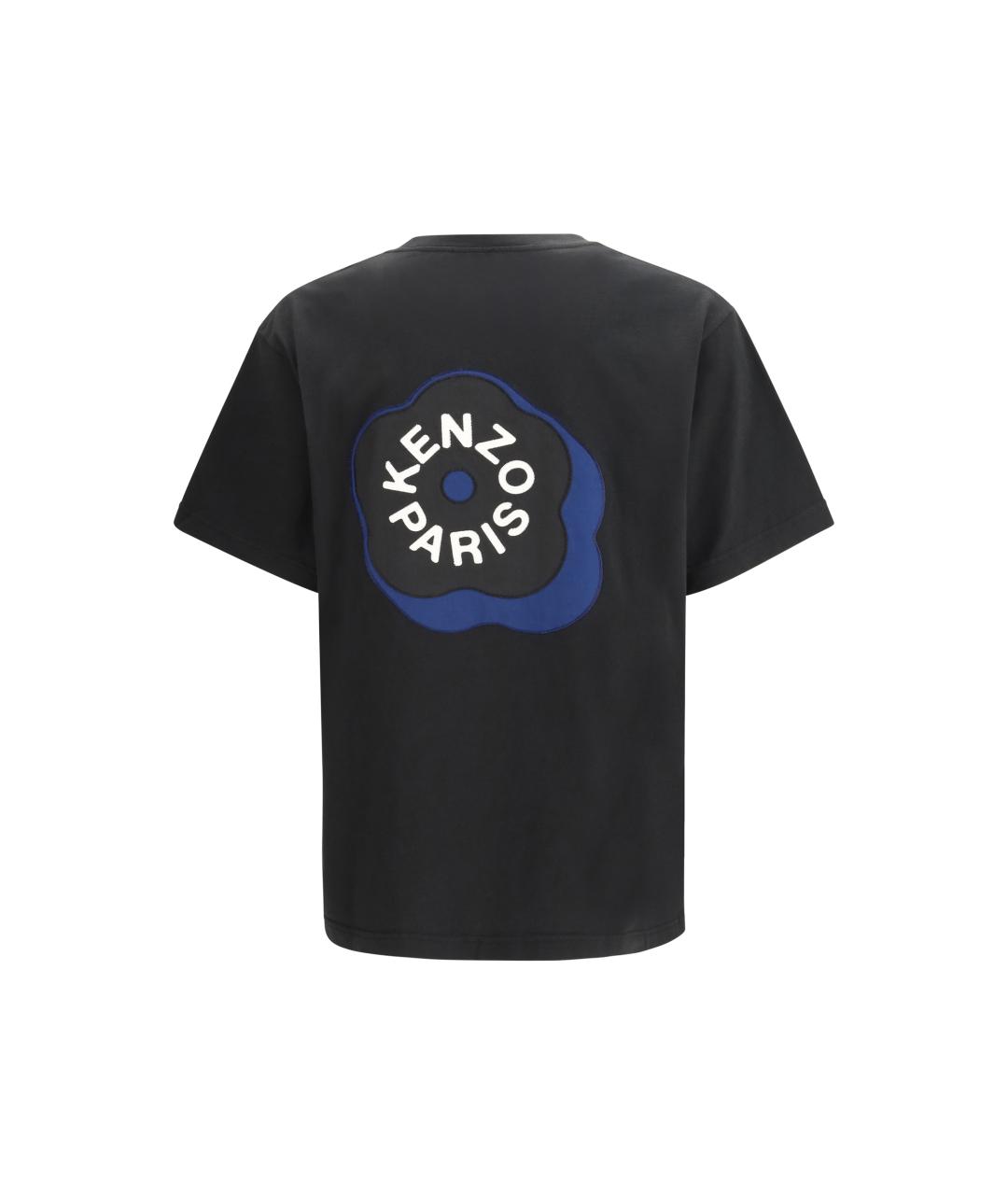 KENZO Черная хлопковая футболка, фото 2