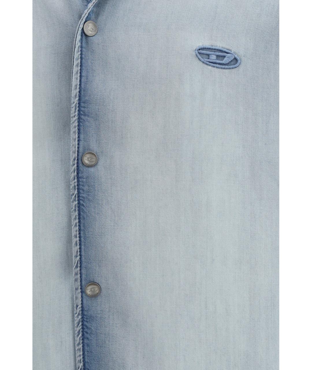 DIESEL Голубая кэжуал рубашка, фото 3