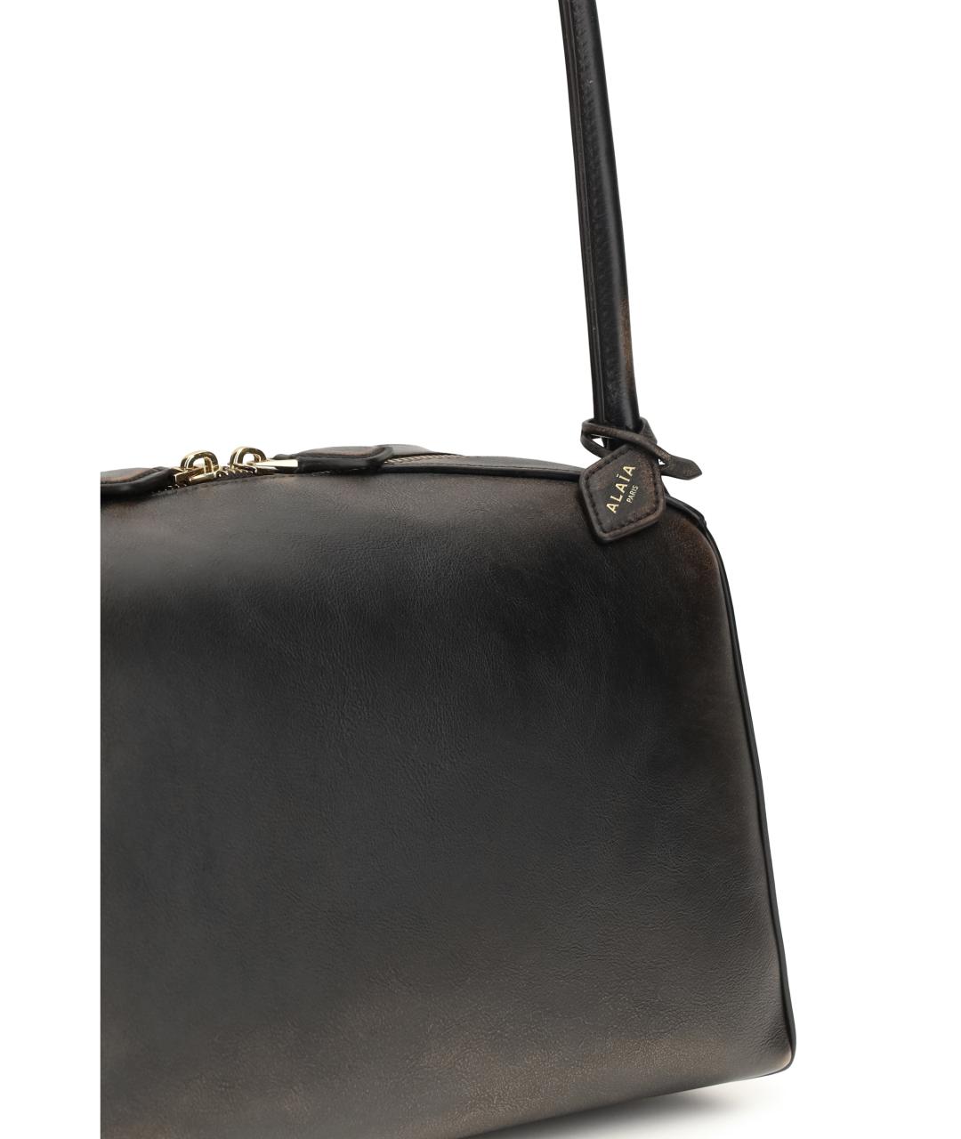 ALAIA Коричневая кожаная сумка через плечо, фото 4