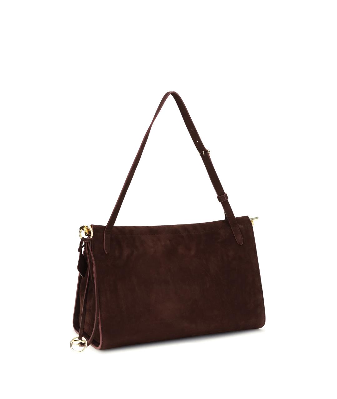 ALAIA Бордовая кожаная сумка через плечо, фото 3