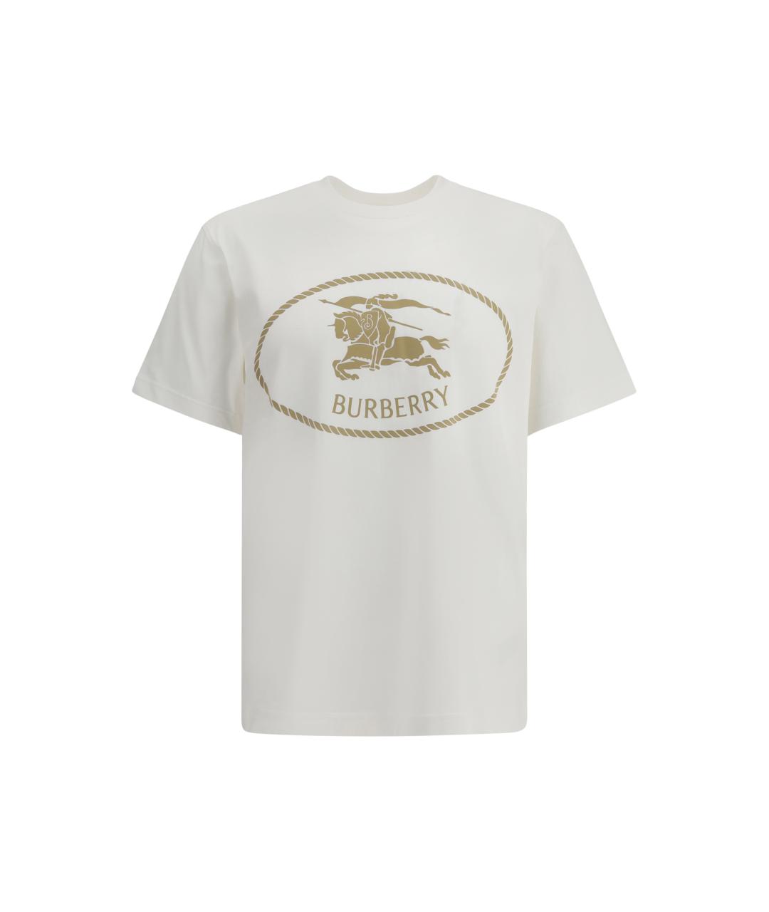 BURBERRY Хлопковая футболка, фото 4