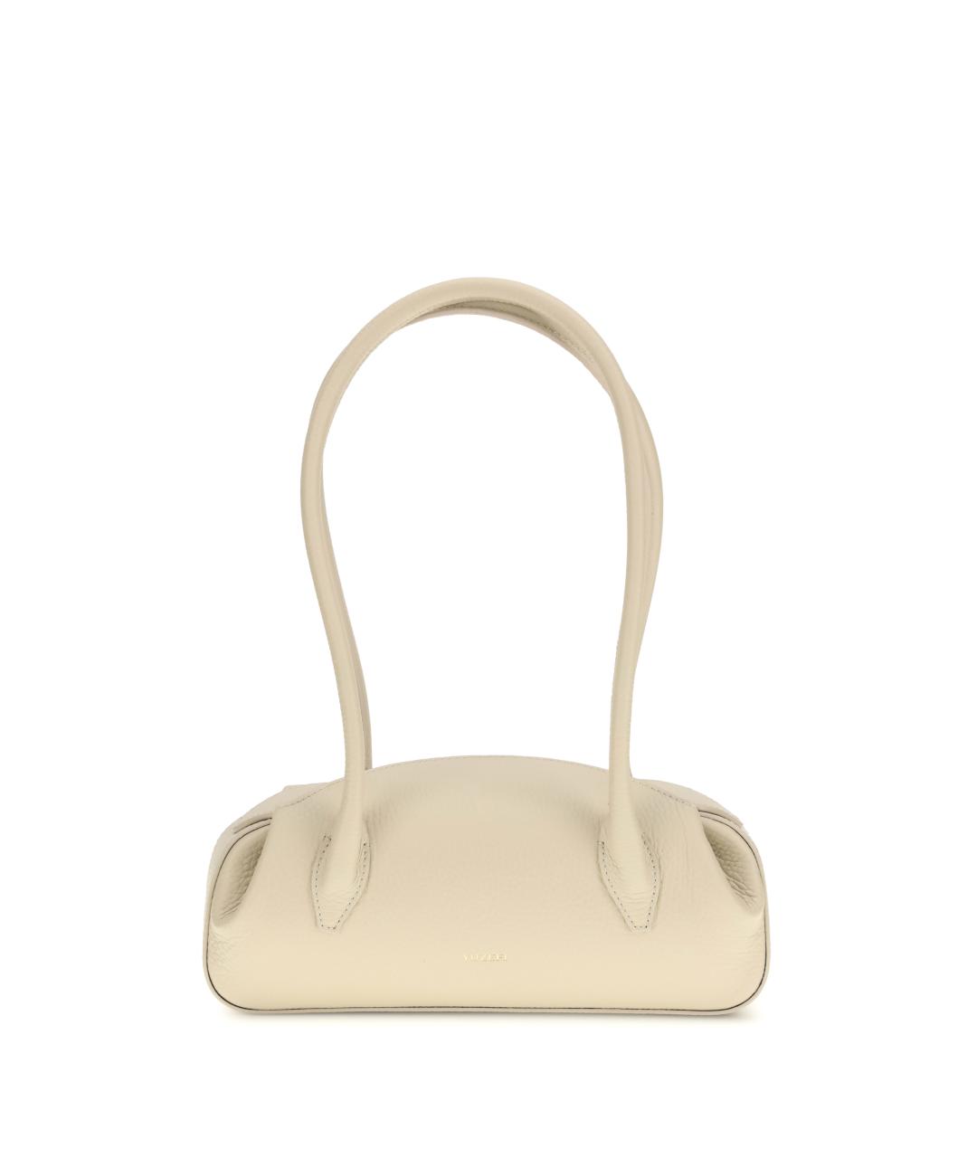 YUZEFI Бежевая кожаная сумка через плечо, фото 1