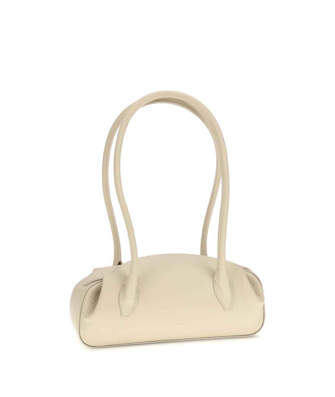 YUZEFI Бежевая кожаная сумка через плечо, фото 2