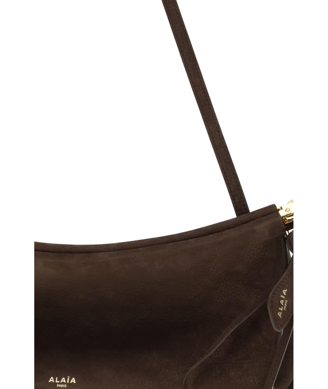ALAIA Коричневая кожаная сумка через плечо, фото 4