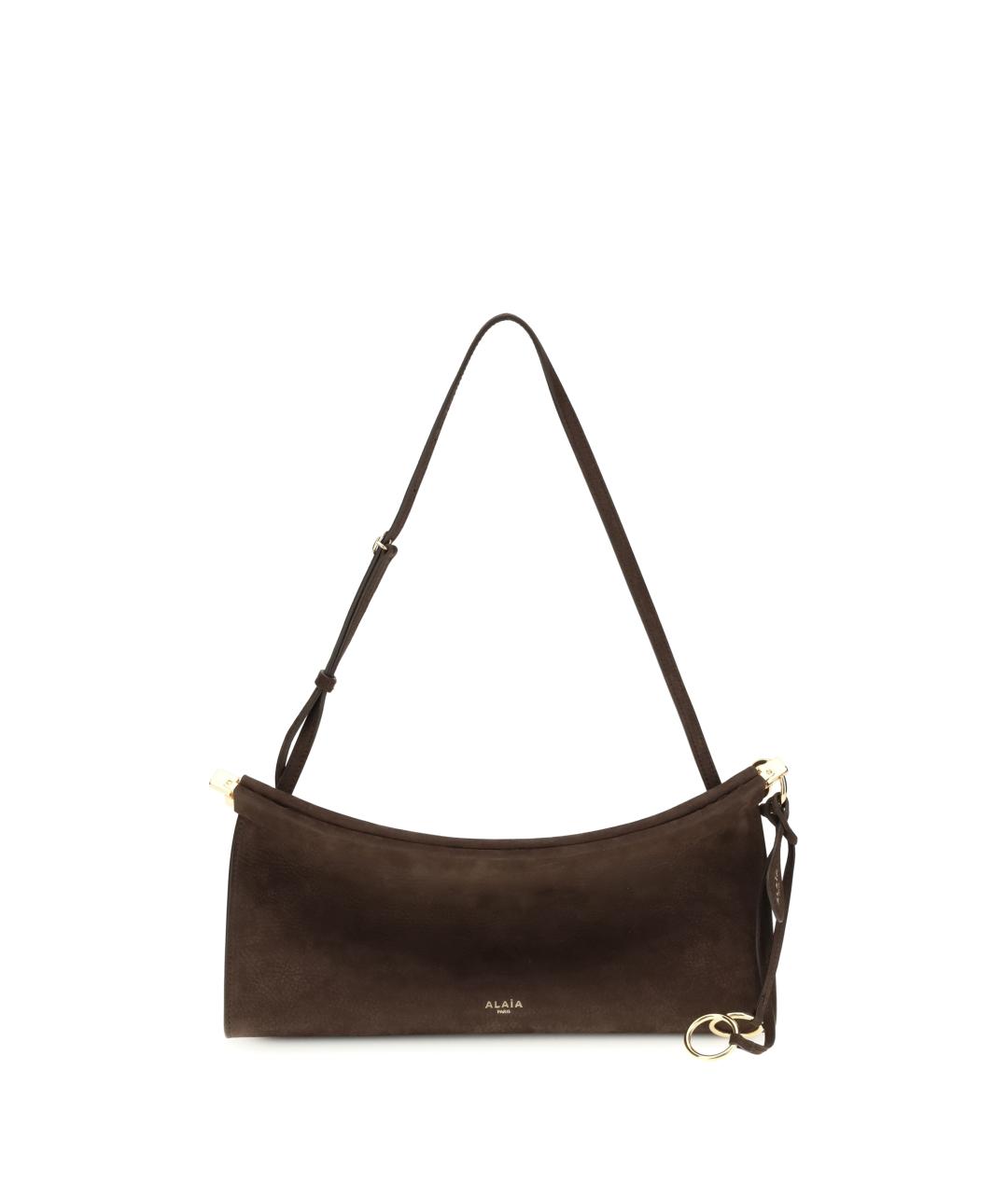 ALAIA Коричневая кожаная сумка через плечо, фото 1