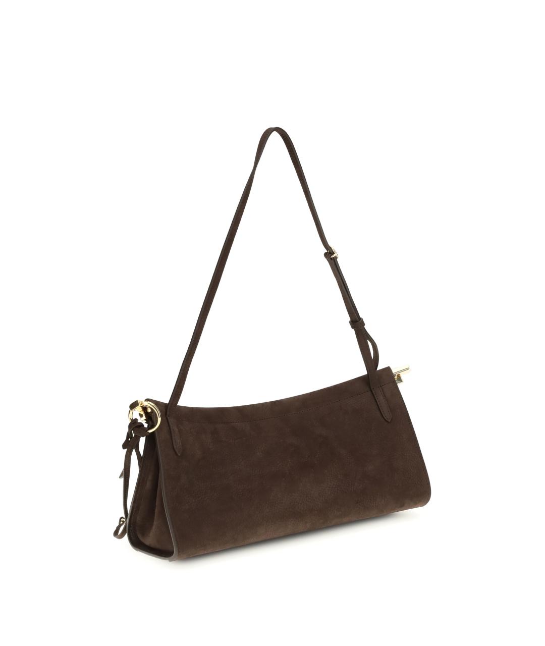 ALAIA Коричневая кожаная сумка через плечо, фото 3