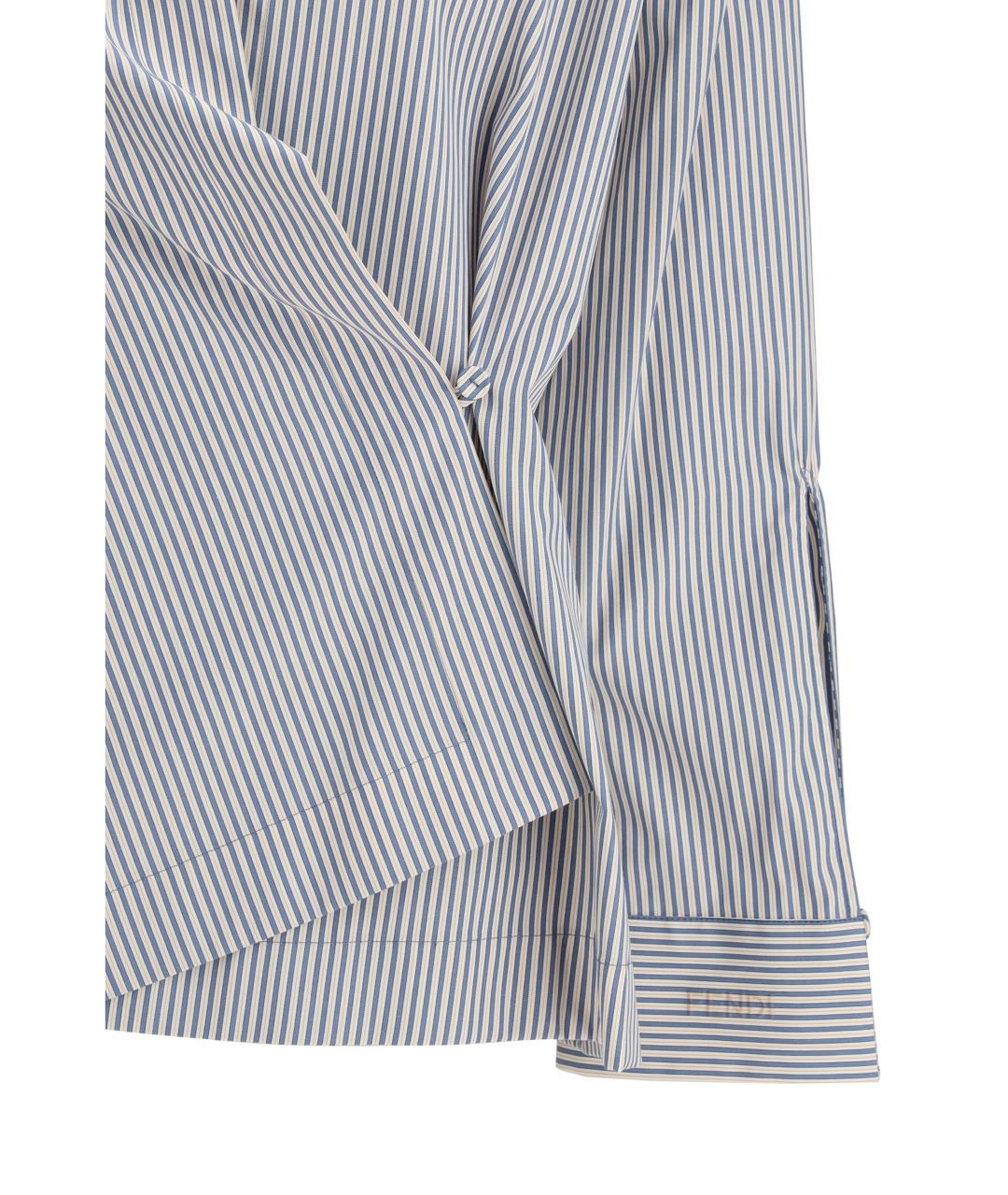 FENDI Голубая хлопковая рубашка, фото 3