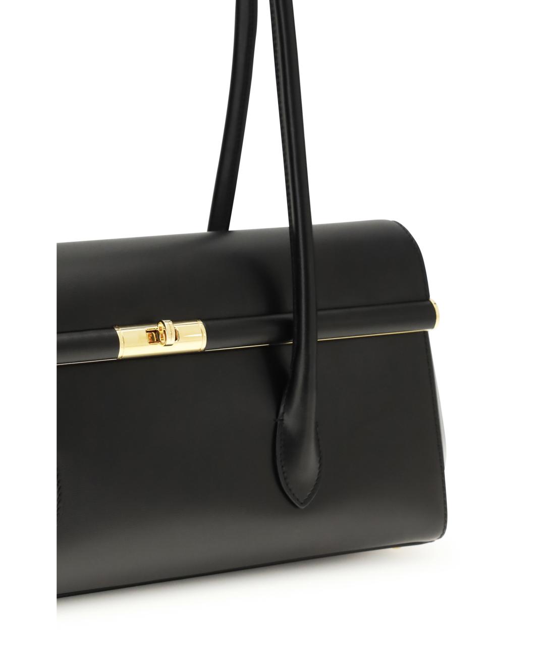 DOLCE&GABBANA Черная кожаная сумка через плечо, фото 4