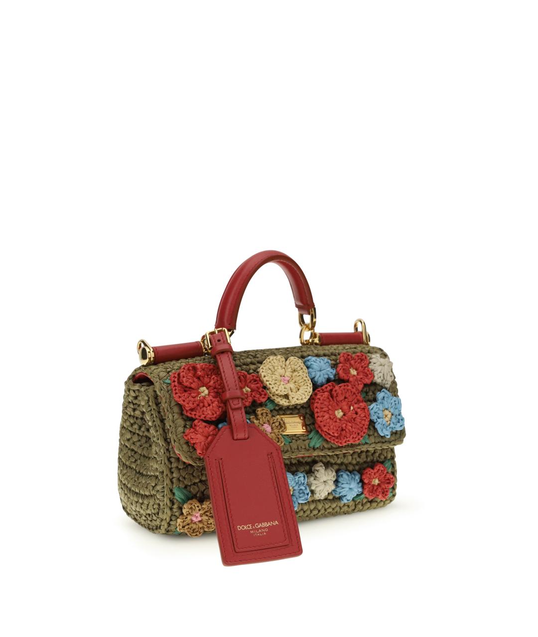 DOLCE&GABBANA Мульти пелетеная сумка тоут, фото 2