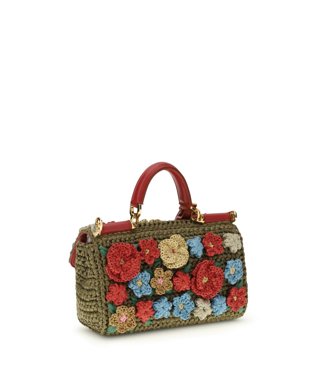 DOLCE&GABBANA Мульти пелетеная сумка тоут, фото 3