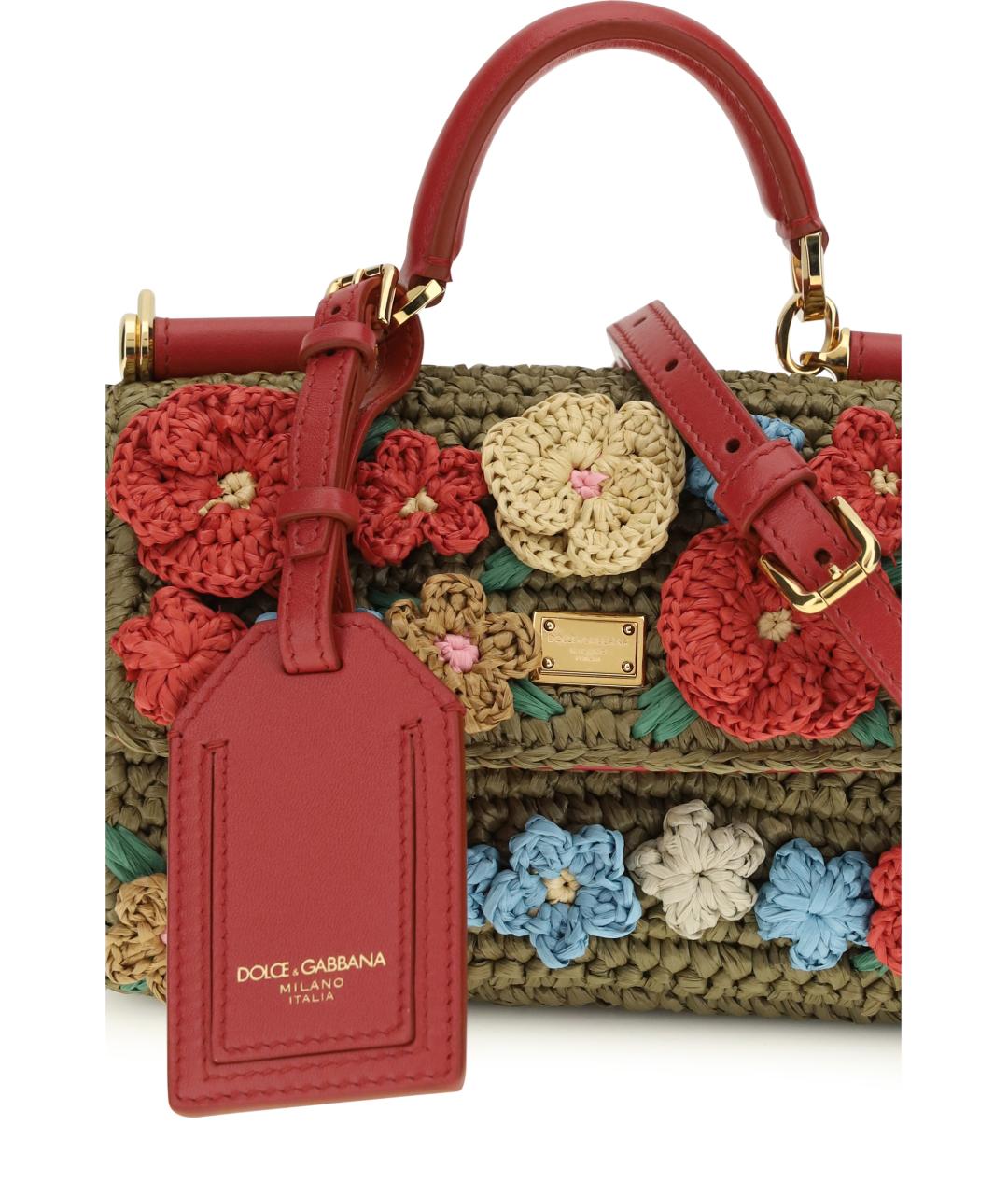 DOLCE&GABBANA Мульти пелетеная сумка тоут, фото 4