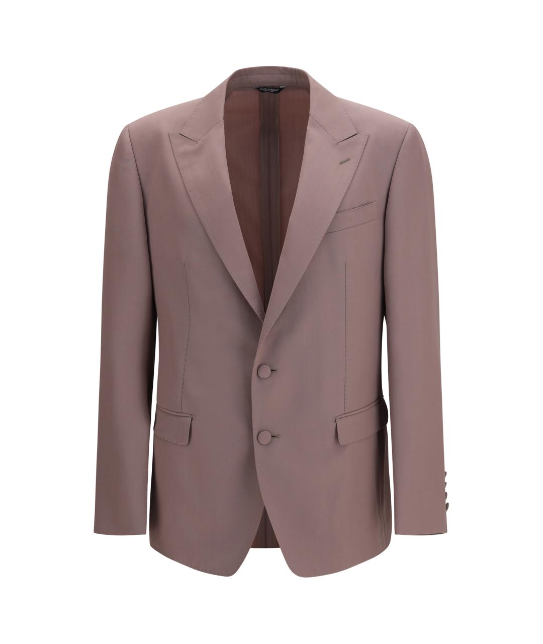 DOLCE&GABBANA Розовый шерстяной пиджак, фото 1