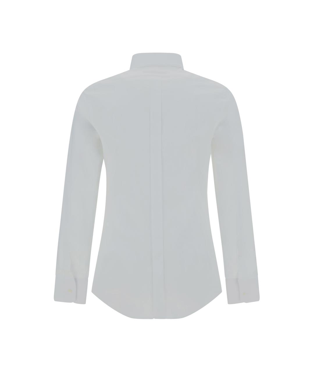 DOLCE&GABBANA Белая хлопковая классическая рубашка, фото 2