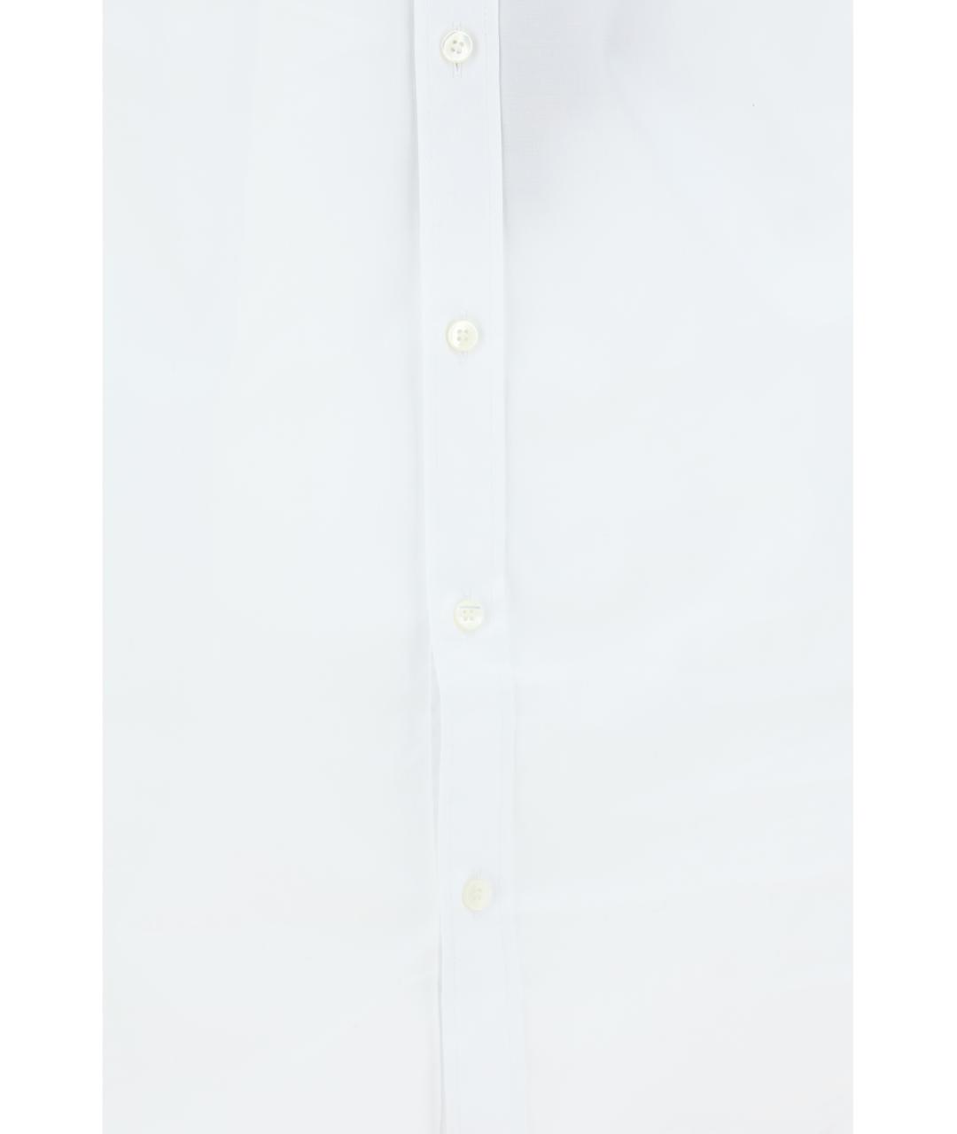 DOLCE&GABBANA Белая хлопковая классическая рубашка, фото 3