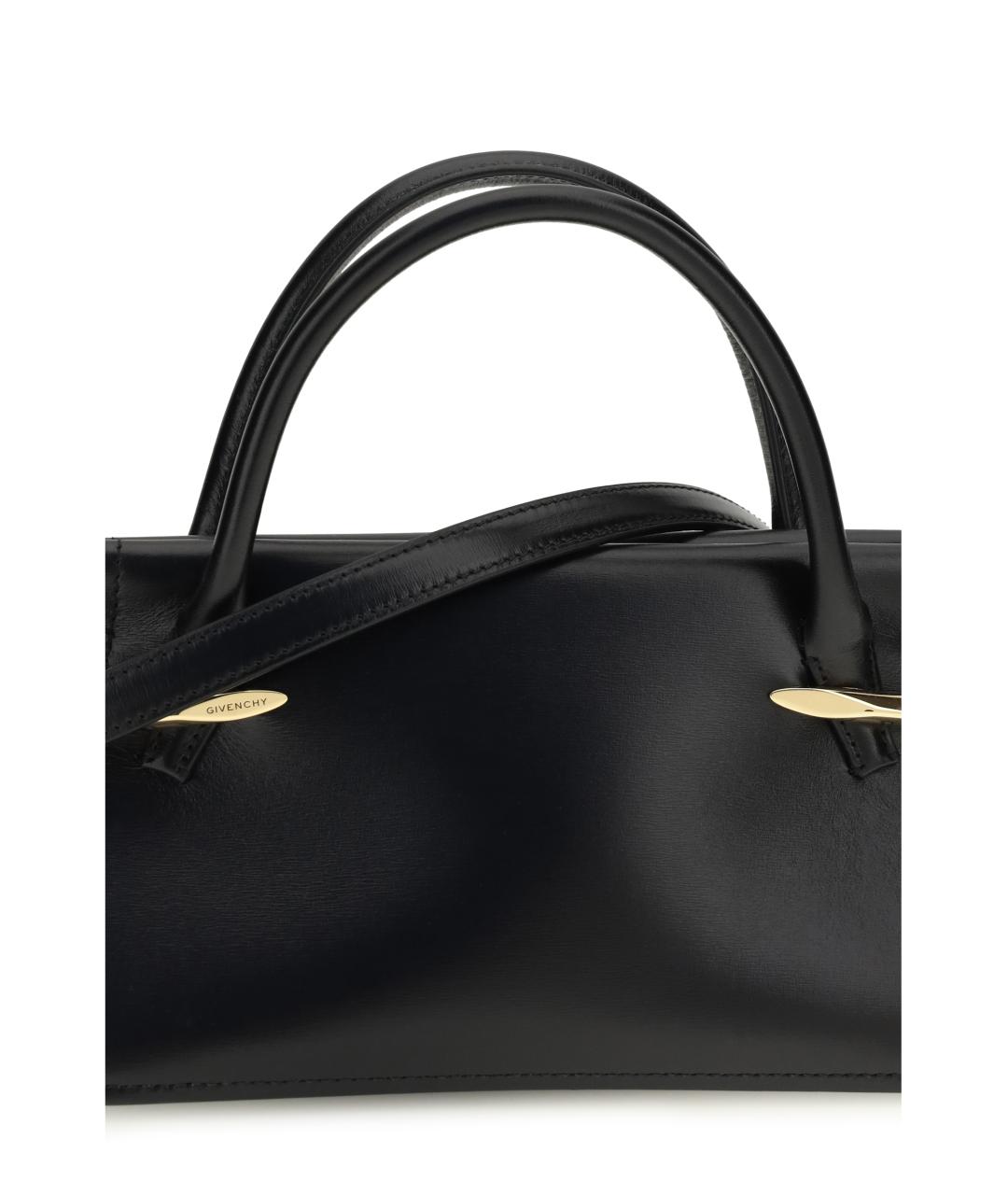 GIVENCHY Черная кожаная сумка с короткими ручками, фото 4