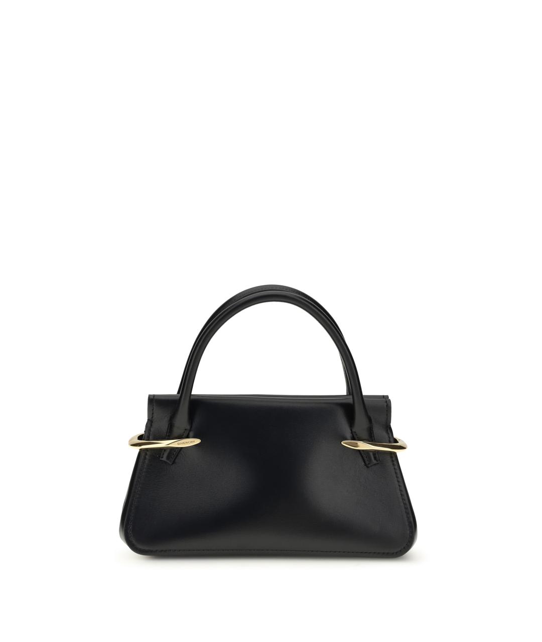 GIVENCHY Черная кожаная сумка с короткими ручками, фото 1