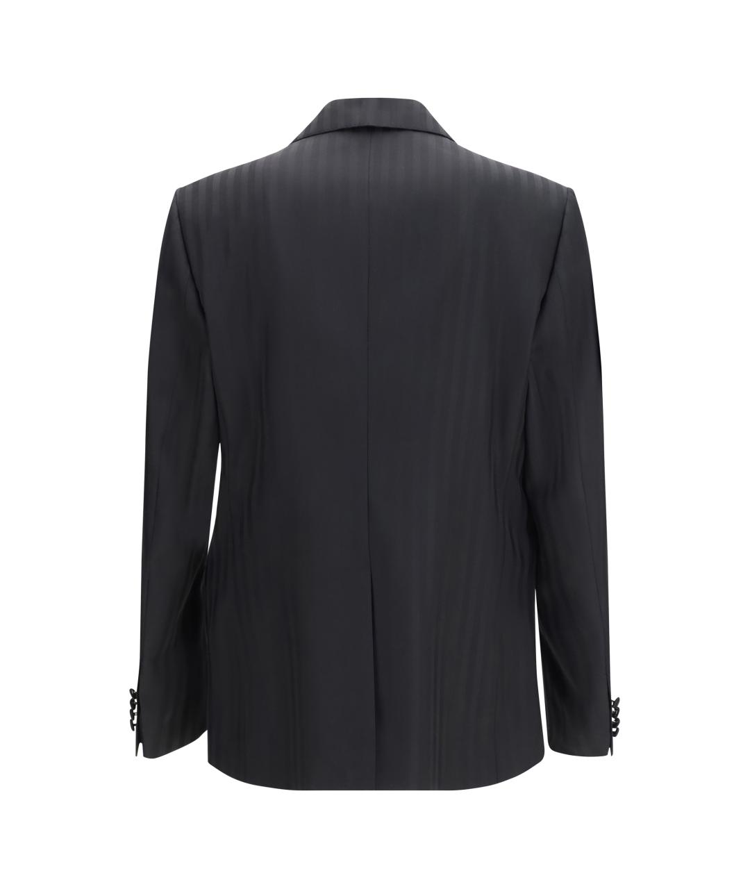 DOLCE&GABBANA Черный шерстяной пиджак, фото 2