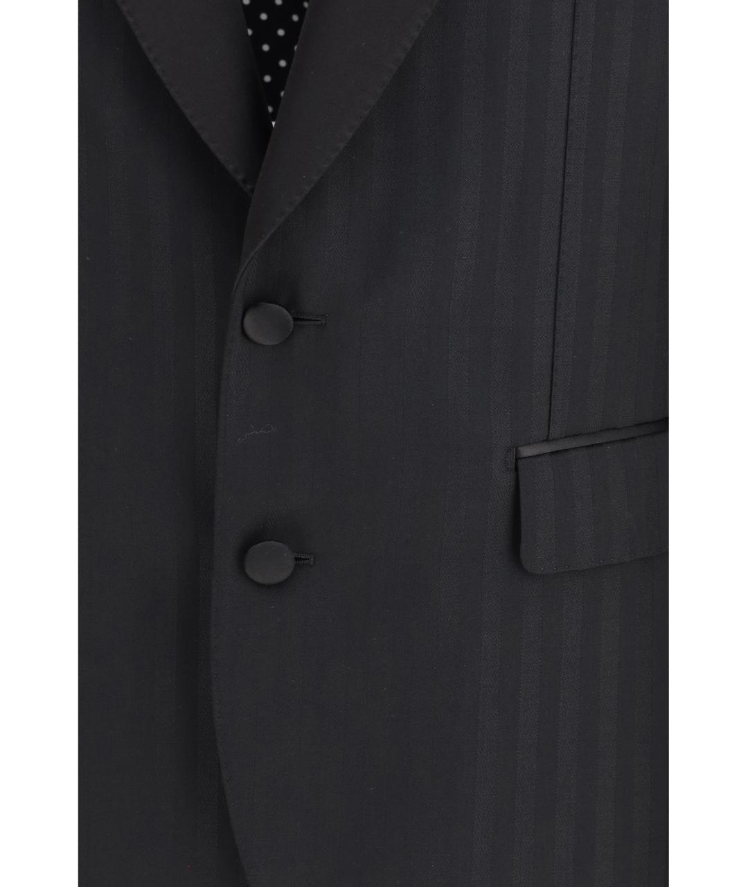 DOLCE&GABBANA Черный шерстяной пиджак, фото 3