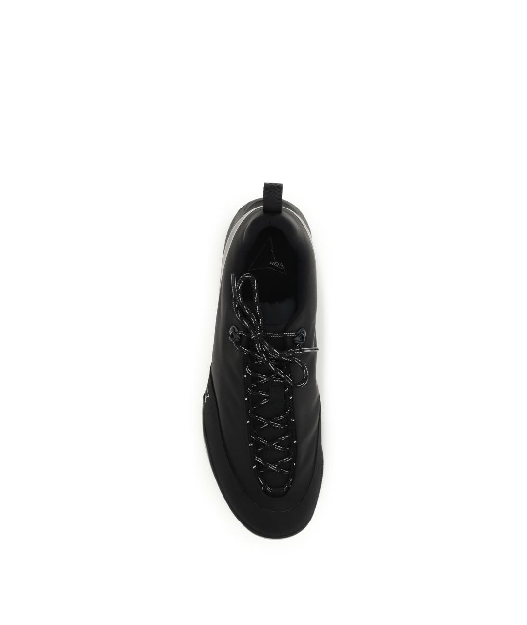 ROA Черные текстильные низкие кроссовки / кеды, фото 4