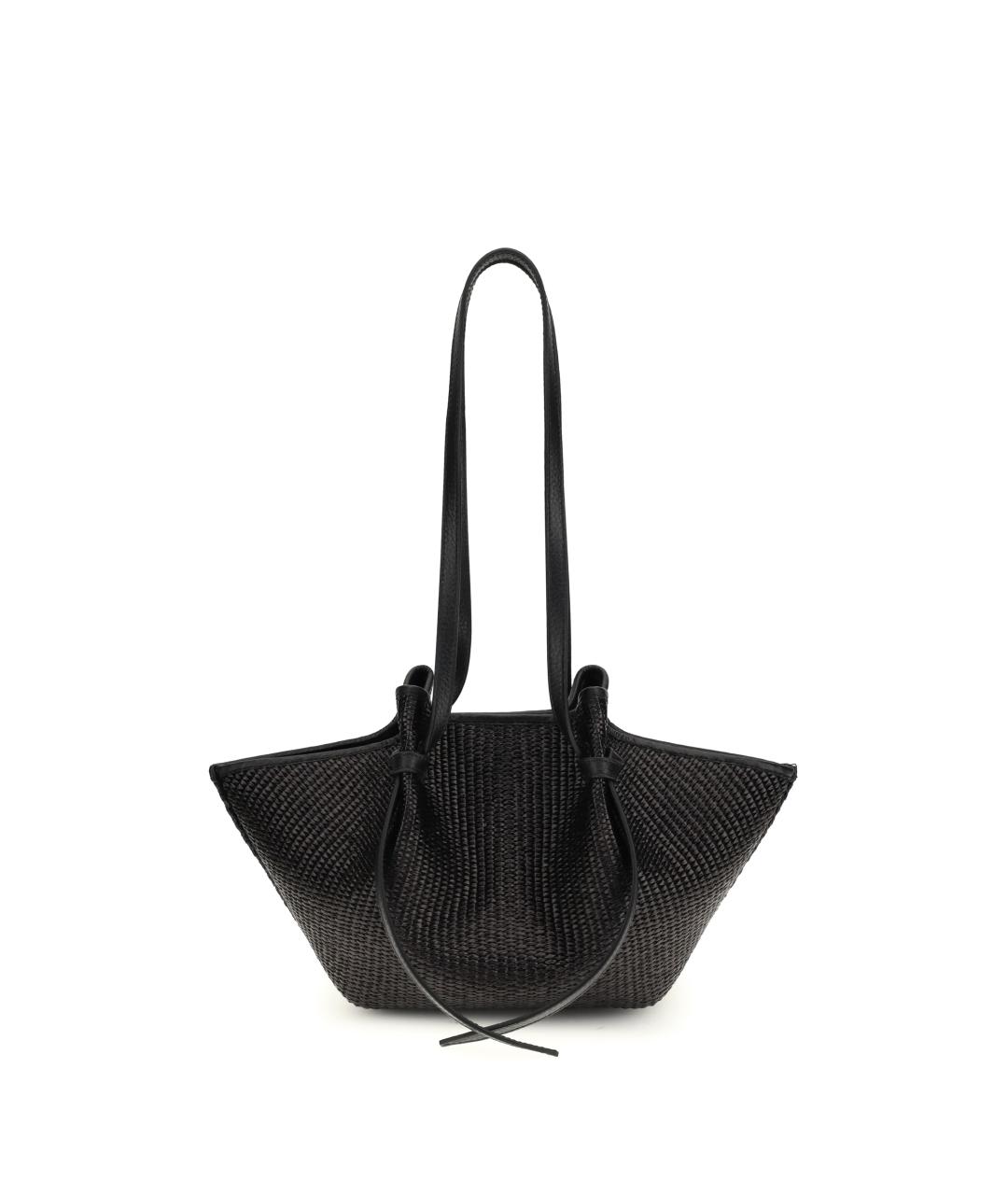 YUZEFI Черная пелетеная сумка тоут, фото 1