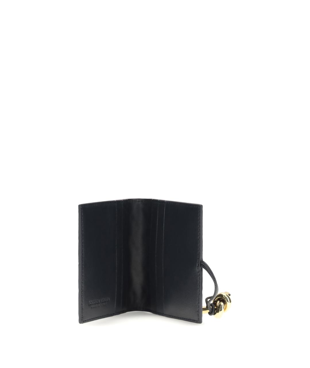 BOTTEGA VENETA Темно-синий кожаный кардхолдер, фото 3