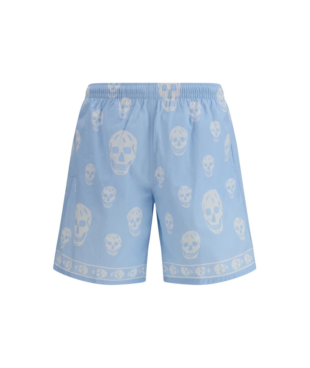 ALEXANDER MCQUEEN Голубые полиамидовые плавки, фото 1