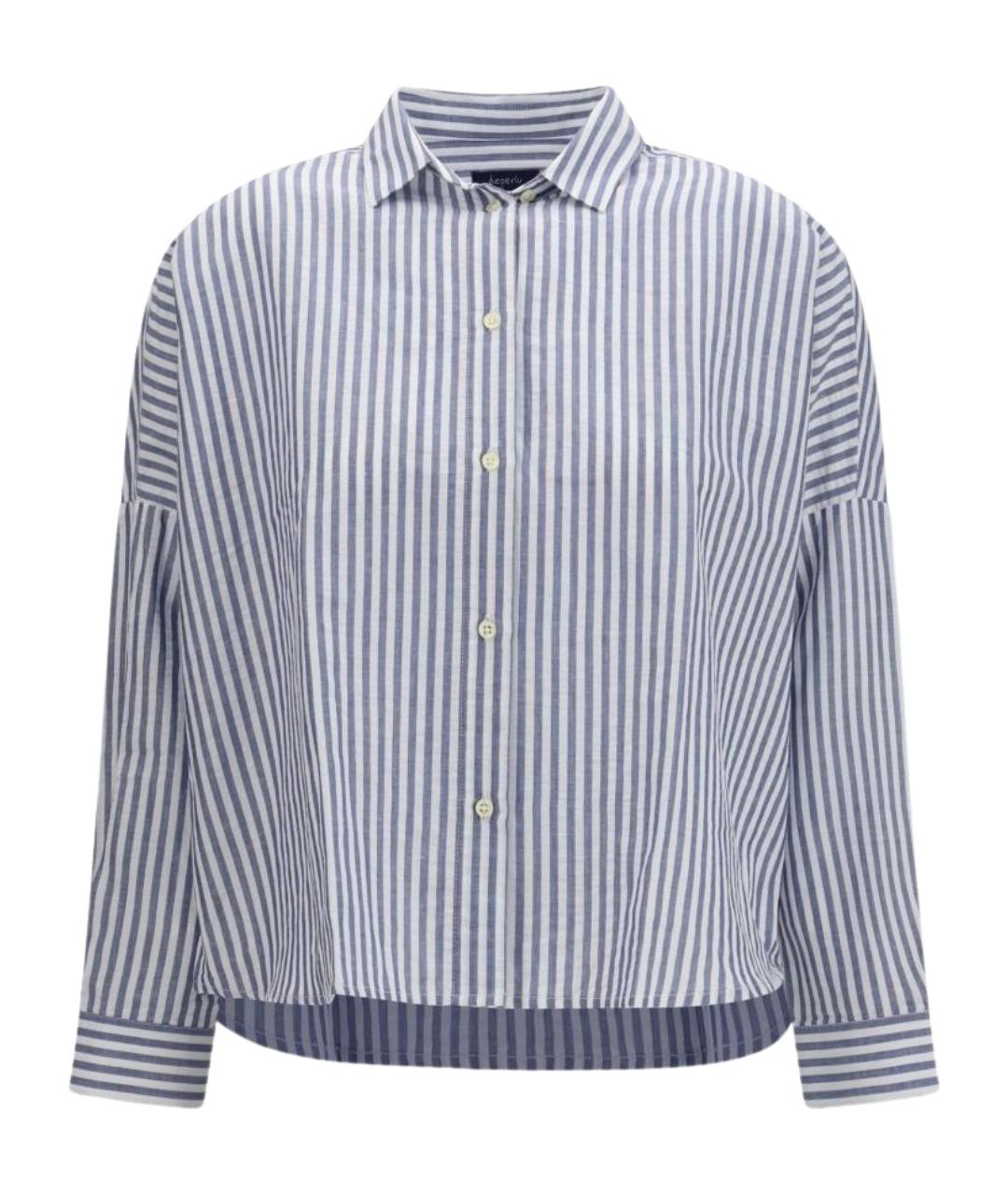 DEPERLU Голубая хлопковая рубашка, фото 1