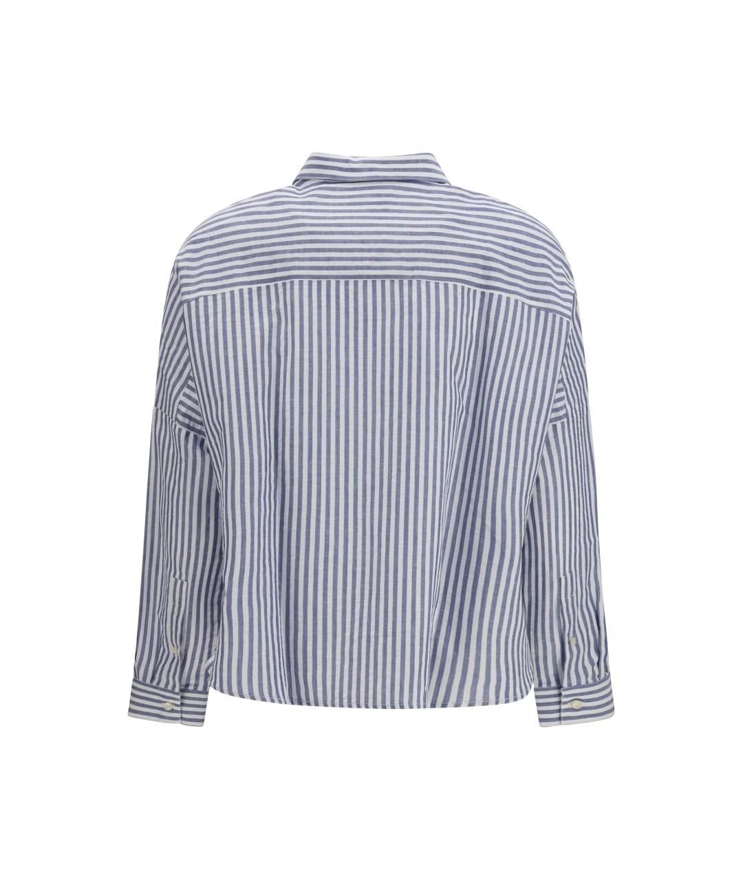 DEPERLU Голубая хлопковая рубашка, фото 2