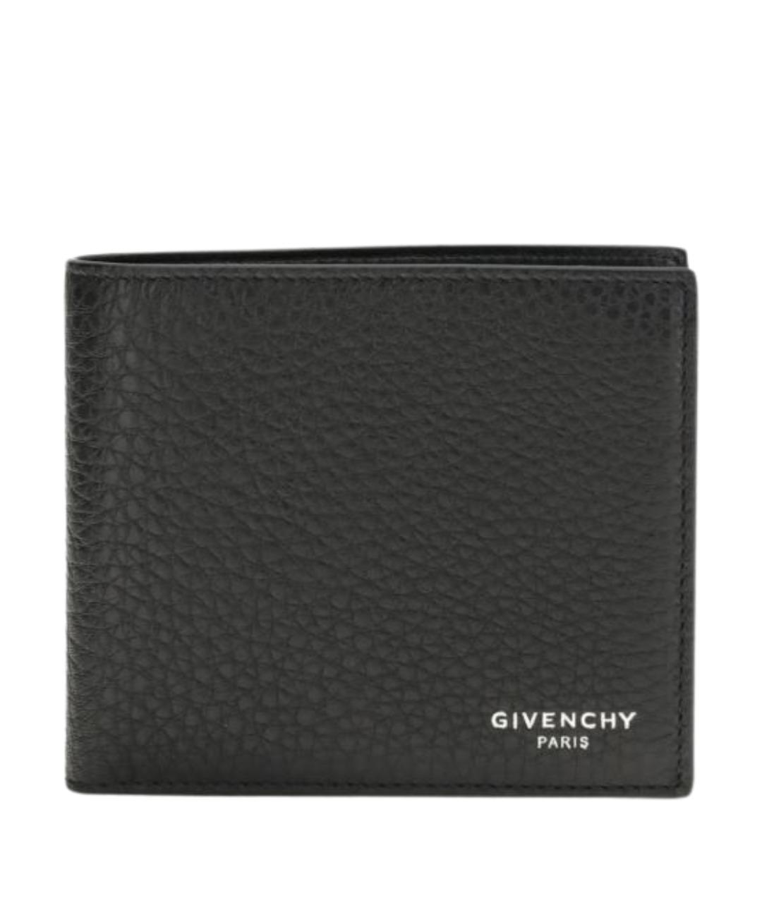 GIVENCHY Черный кожаный кошелек, фото 1