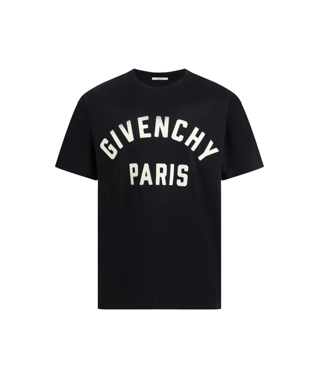GIVENCHY Черная хлопковая футболка, фото 4